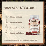 ELEVATE ORGANIC textura de gomita en primer plano, mostrando suavidad y sabor
