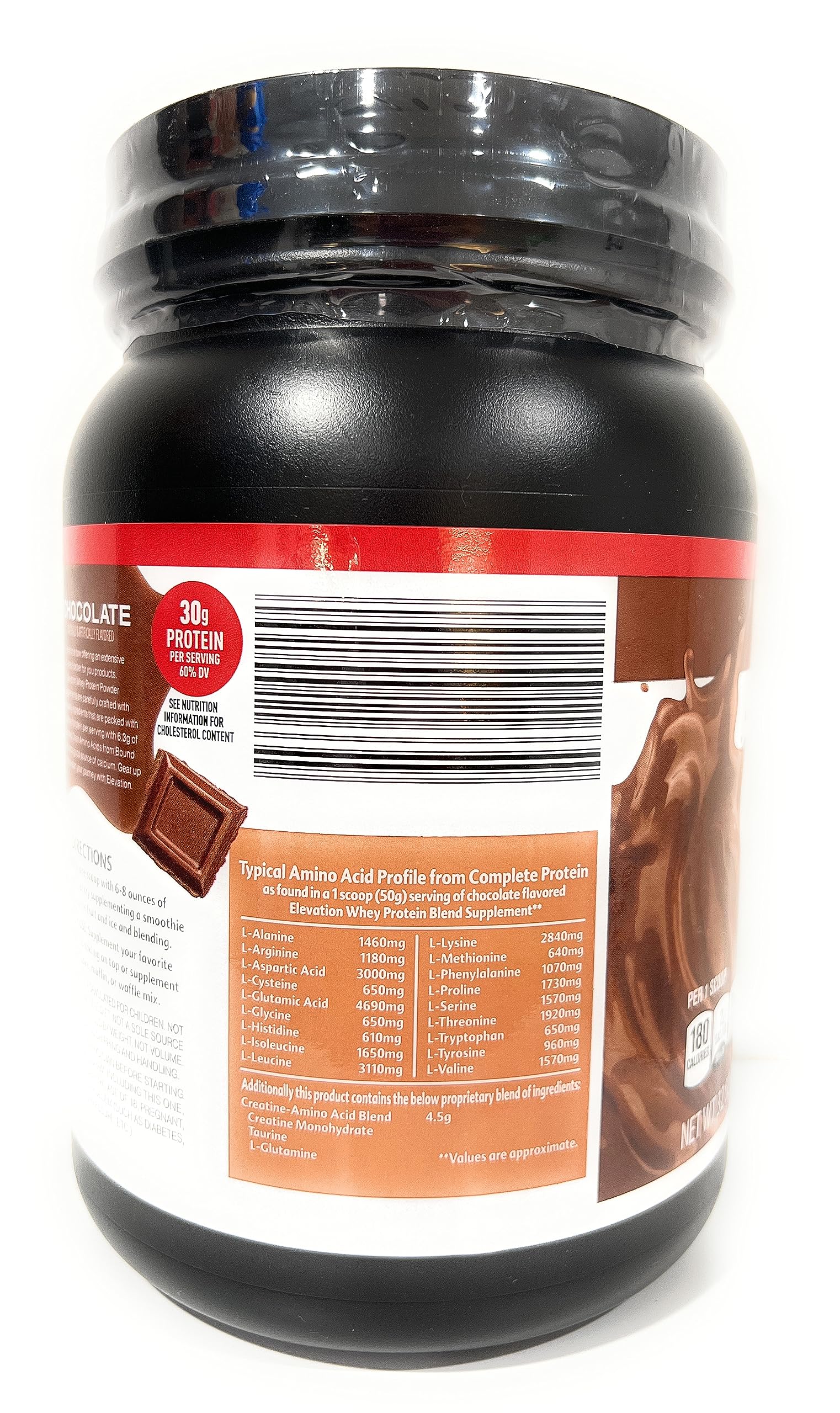 Elevation batido servido en vaso, práctico para recuperación y desayuno