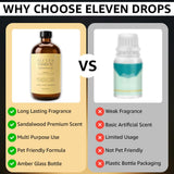 ELEVEN DROPS representacion de notas cuero limón sándalo para perfil aromático