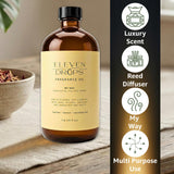 ELEVEN DROPS textura del aceite en primer plano para difusión uniforme y controlada