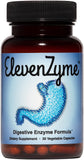 ElevenZyme frasco frontal mostrando el diseño y la cantidad de cápsulas para apoyo digestivo