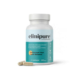 Elimipure frasco frontal mostrando diseño y cantidad, facilita identificación del producto