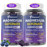 ELLAMENTZ envase frontal de gummies arándano mostrando diseño y beneficio calmante