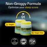 Elo Health persona tomando gominolas 30 minutos antes de dormir