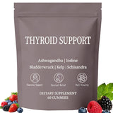 Eloix frasco frontal de Gomitas Thyroid Support, fácil de reconocer y práctico