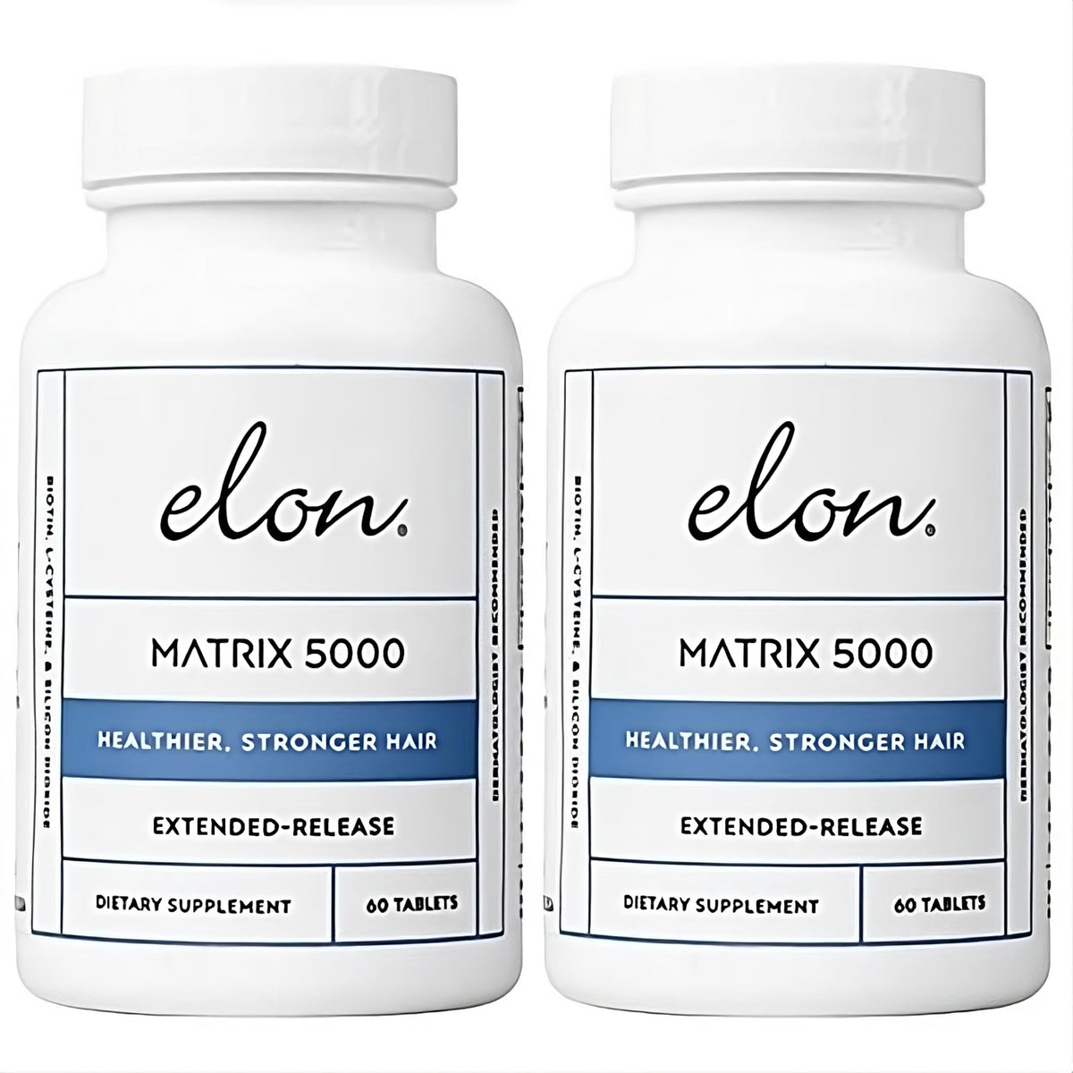 Elon Matrix 5000 vista frontal del frasco, producto confiable para cabello