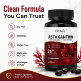 Elvtafu etiqueta nutricional visible indicando 24 mg por porción y transparencia
