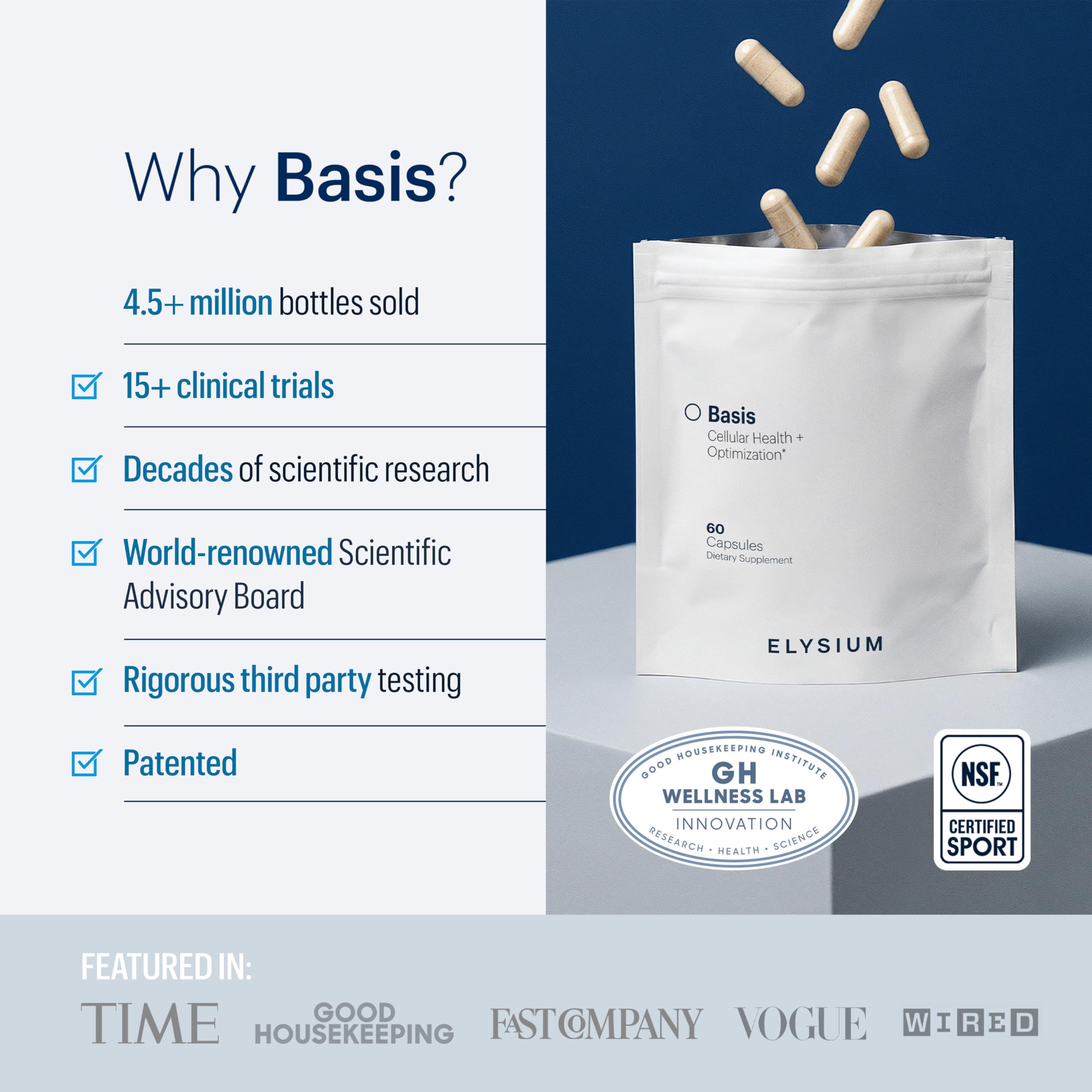 ELYSIUM Basis primer plano de la textura de la cápsula para calidad