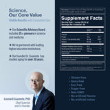 ELYSIUM Cofactor etiqueta nutricional en detalle con información de dosis