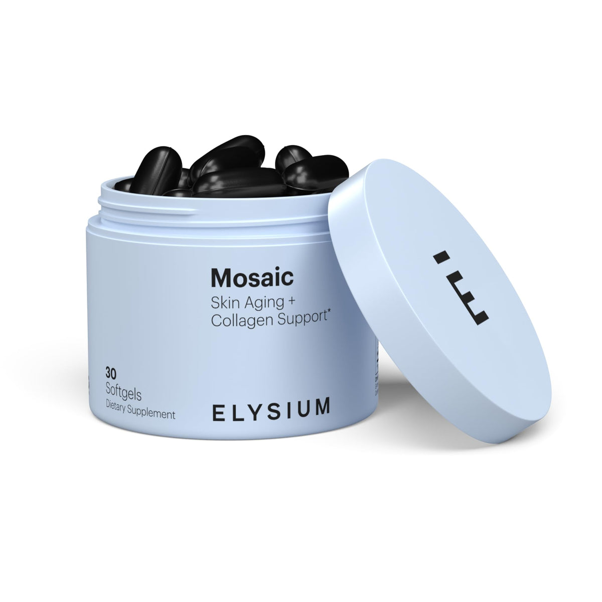 ELYISUM Mosaic frente del pack mostrando diseño y beneficios visibles