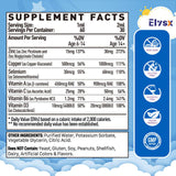 Elysx etiqueta mostrando ingredientes y certificaciones, transparencia segura