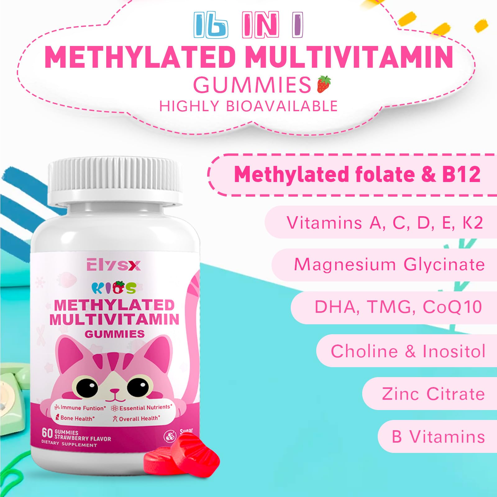 Elysx etiqueta con lista de ingredientes y formas metiladas visibles