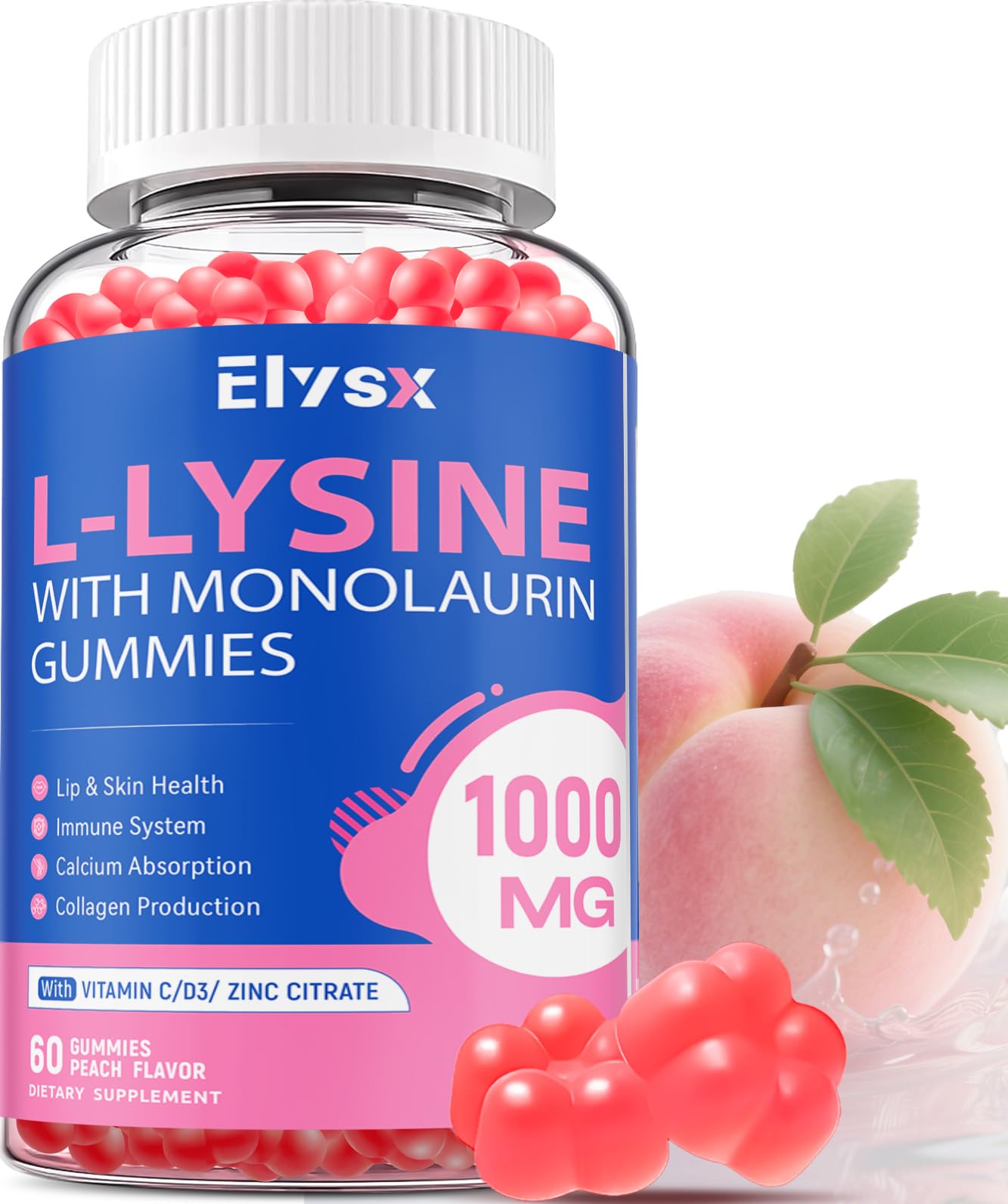 Elysx gominolas frontal mostrando envase y beneficios visibles