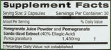 Emerald Laboratories polvo de granada textura natural y potencial antioxidante