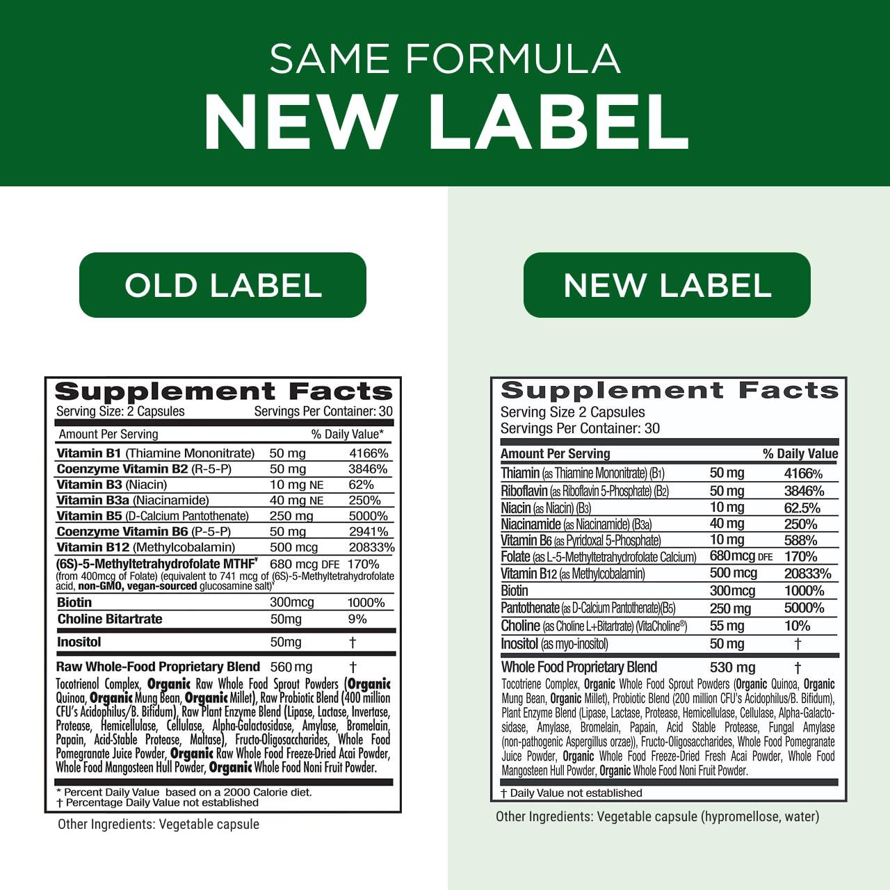 EMERALD LABS primer plano de cápsula mostrando textura vegana
