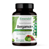 EMERALD LABS frasco frontal mostrando Bergamot+ y claridad de ingredientes