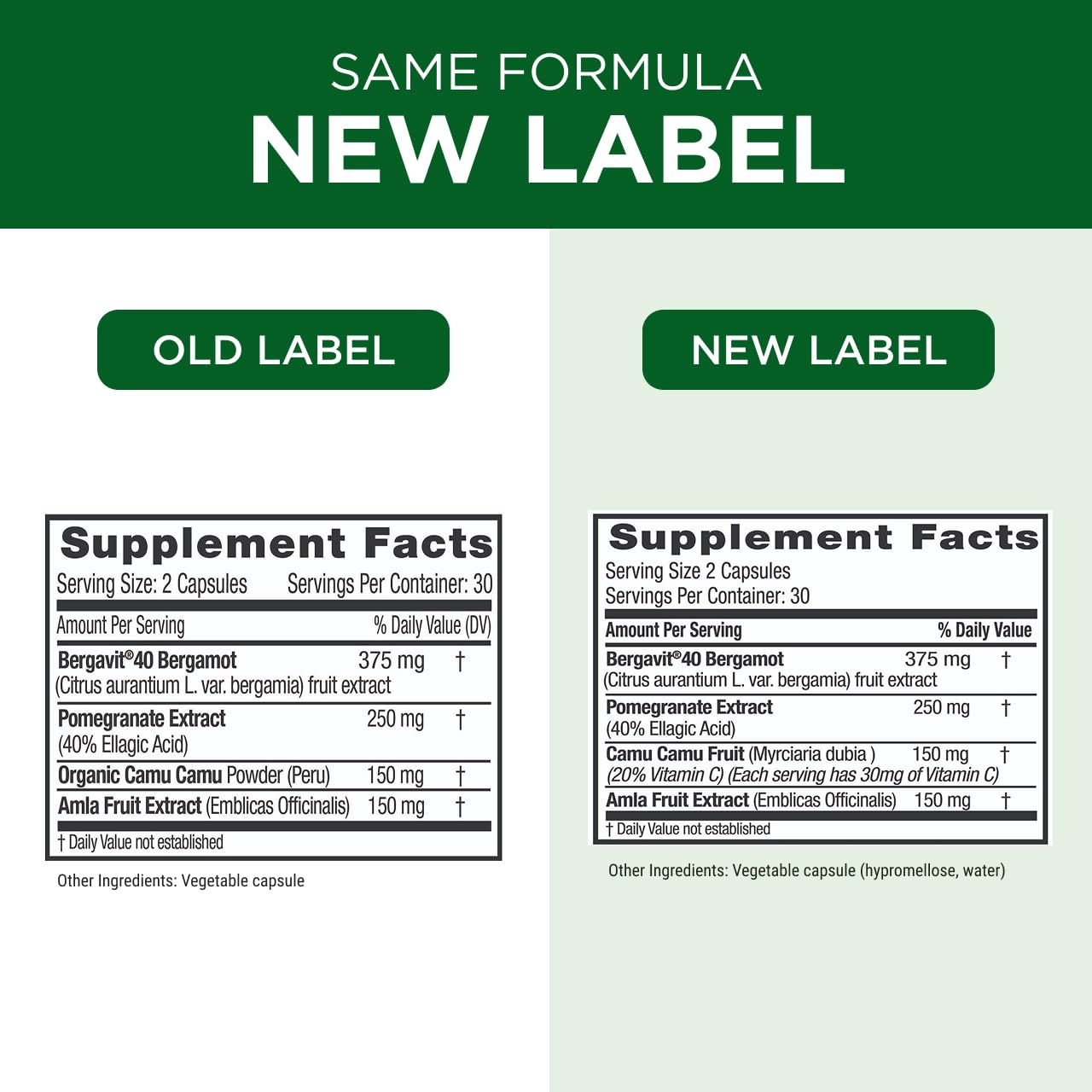 EMERALD LABS frasco junto a regla para comparar tamaño y servir conveniente