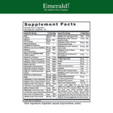 EMERALD LABS cápsula vegetal en primer plano que destaca su textura y facilidad de ingestión