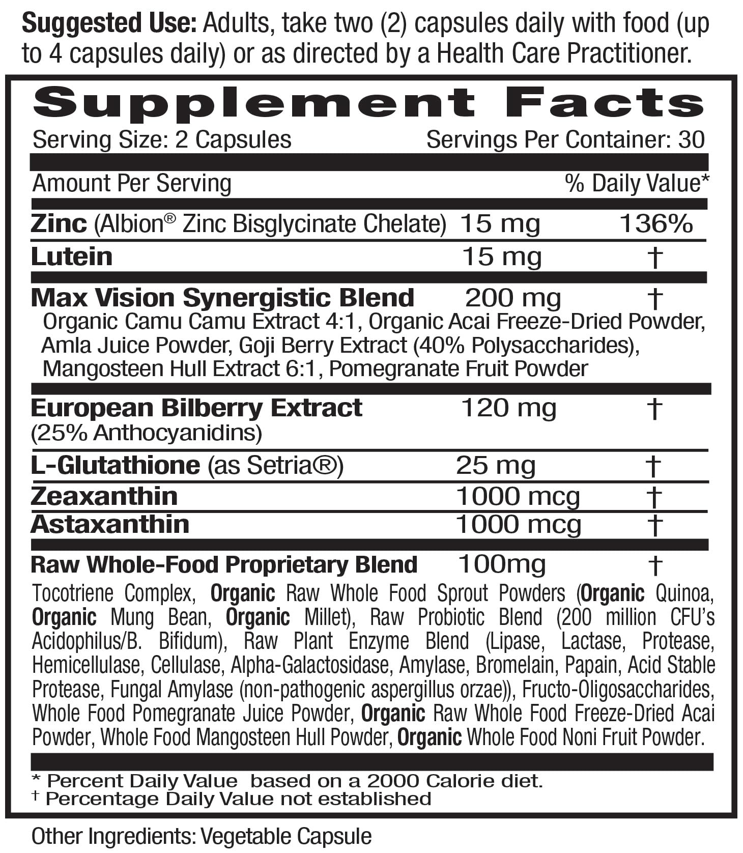 EMERALD LABS detalle de la etiqueta con ingredientes clave y beneficios claros