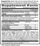 EMERALD LABS detalle de la etiqueta con ingredientes clave y beneficios claros