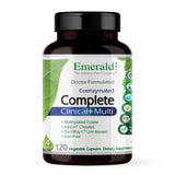 EMERALD LABS envase frontal del Complete Clinical Multi mostrando la etiqueta y beneficios