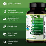 EMERALD LABS etiqueta con lista de ingredientes clave y transparencia de formulación