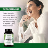 EMERALD LABS etiqueta con ingredientes que destaca adaptógenos y vitaminas B