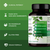 Emerald Labs etiqueta nutricional legible con información de dosis