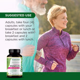 Emerald Laboratories etiqueta con información nutricional clara y legible