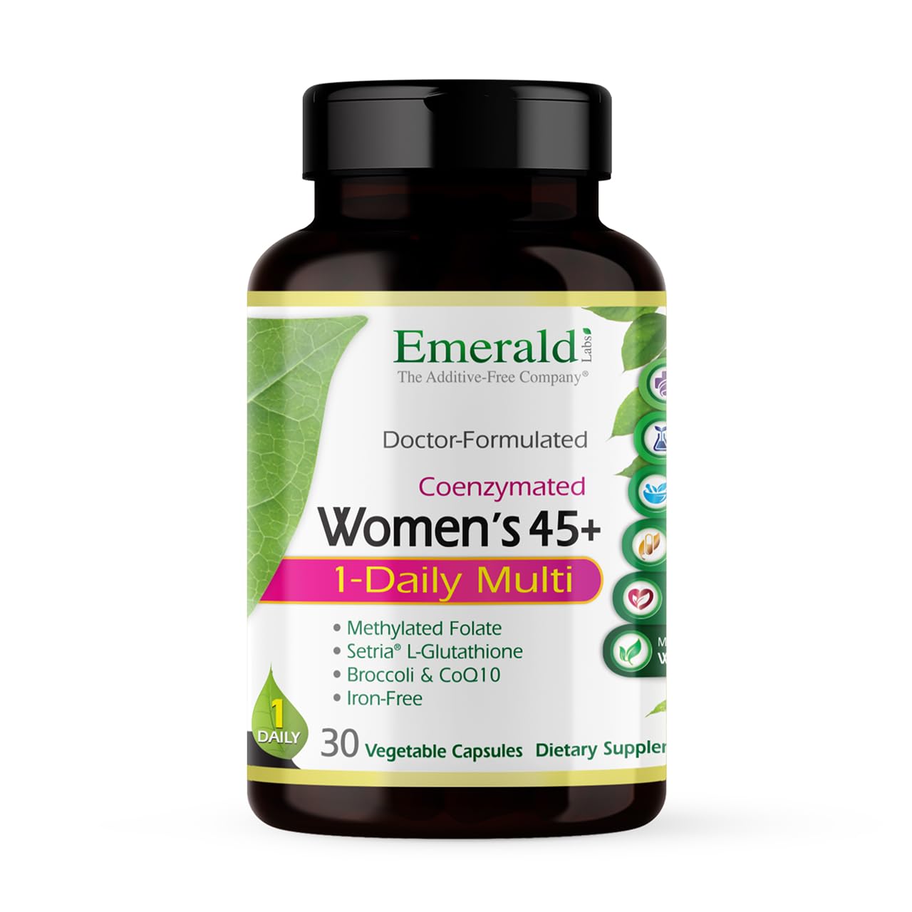 EMERALD LABS botella frontal mostrando el envase y beneficios