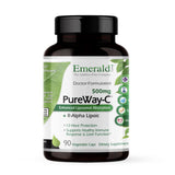EMERALD LABS frasco PureWay-C frente, aporta vitamina C de fácil dosificación