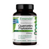 EMERALD LABS frasco frontal del Quercetin Phytosome mostrando la etiqueta y cantidad de cápsulas