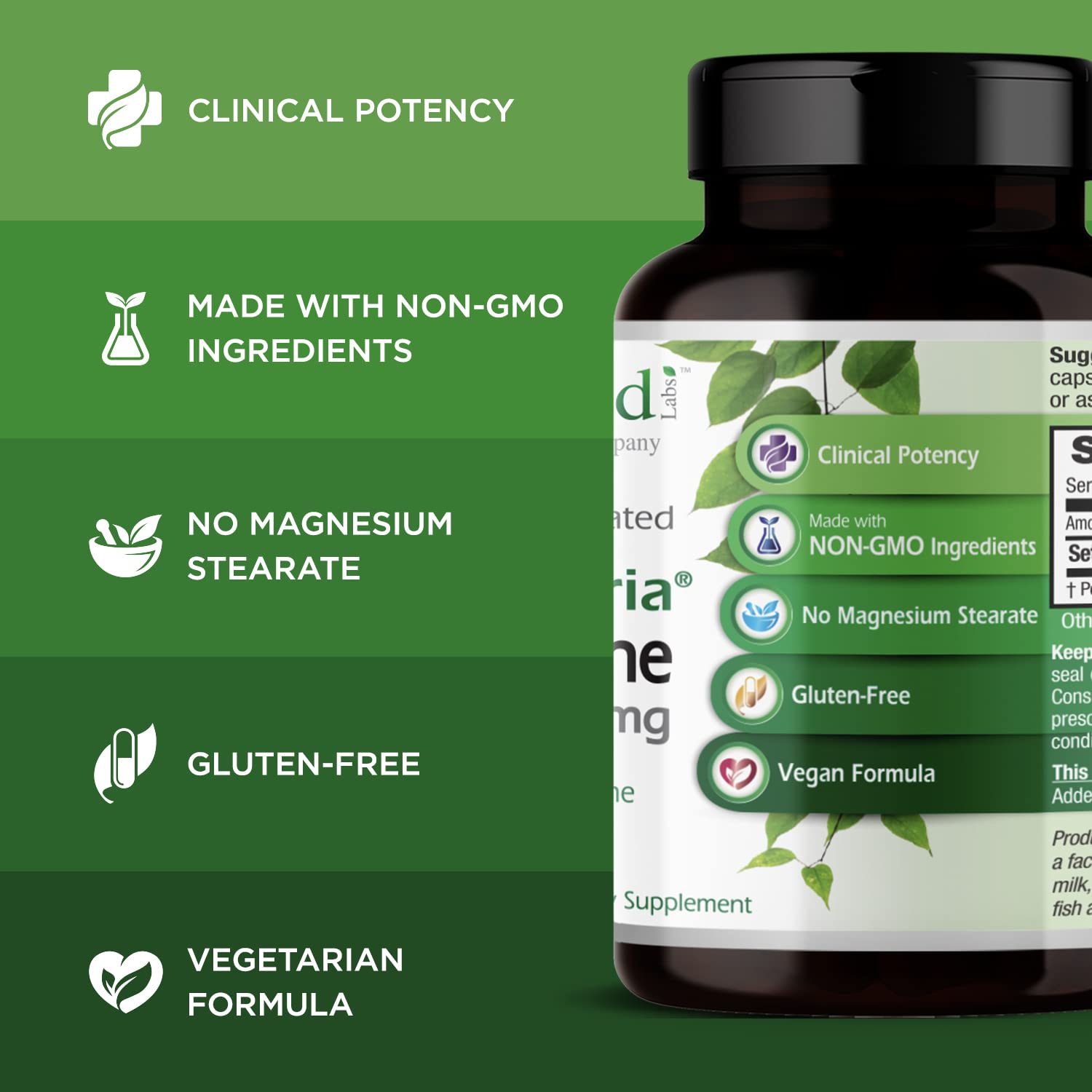 EMERALD LABS persona sosteniendo una cápsula, beneficio toma sencilla diaria