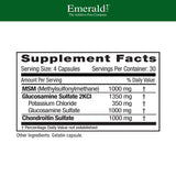 Emerald Labs cápsulas en una mano indicando dosis conveniente y fácil consumo