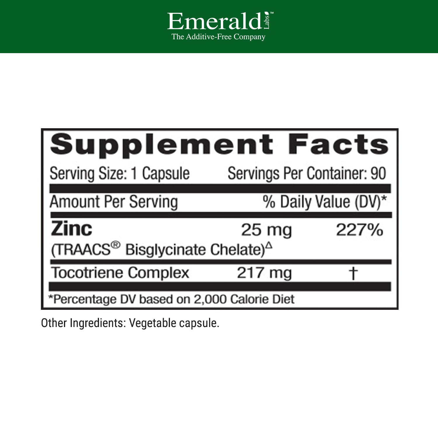 Emerald Labs primer plano de cápsula vegetal mostrando textura y pureza