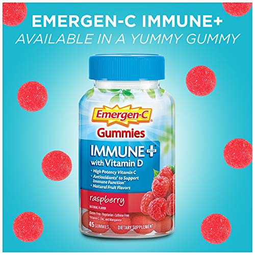 Emergen-C primer plano de una gomita revelando su textura y beneficio