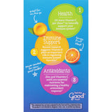 Emergen-C personas masticando tableta en actividad diaria práctica