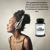 Empower Health Labs Ring Clear comparativa de tamaño indicando suministro de 30 días