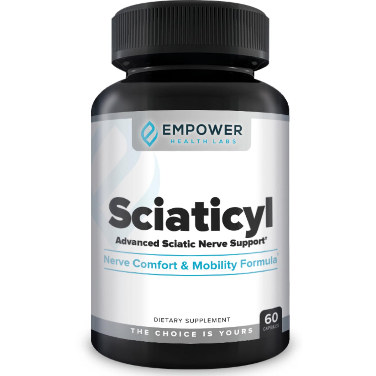 Empower Health Labs Sciaticyl frente del envase mostrando claridad y confianza