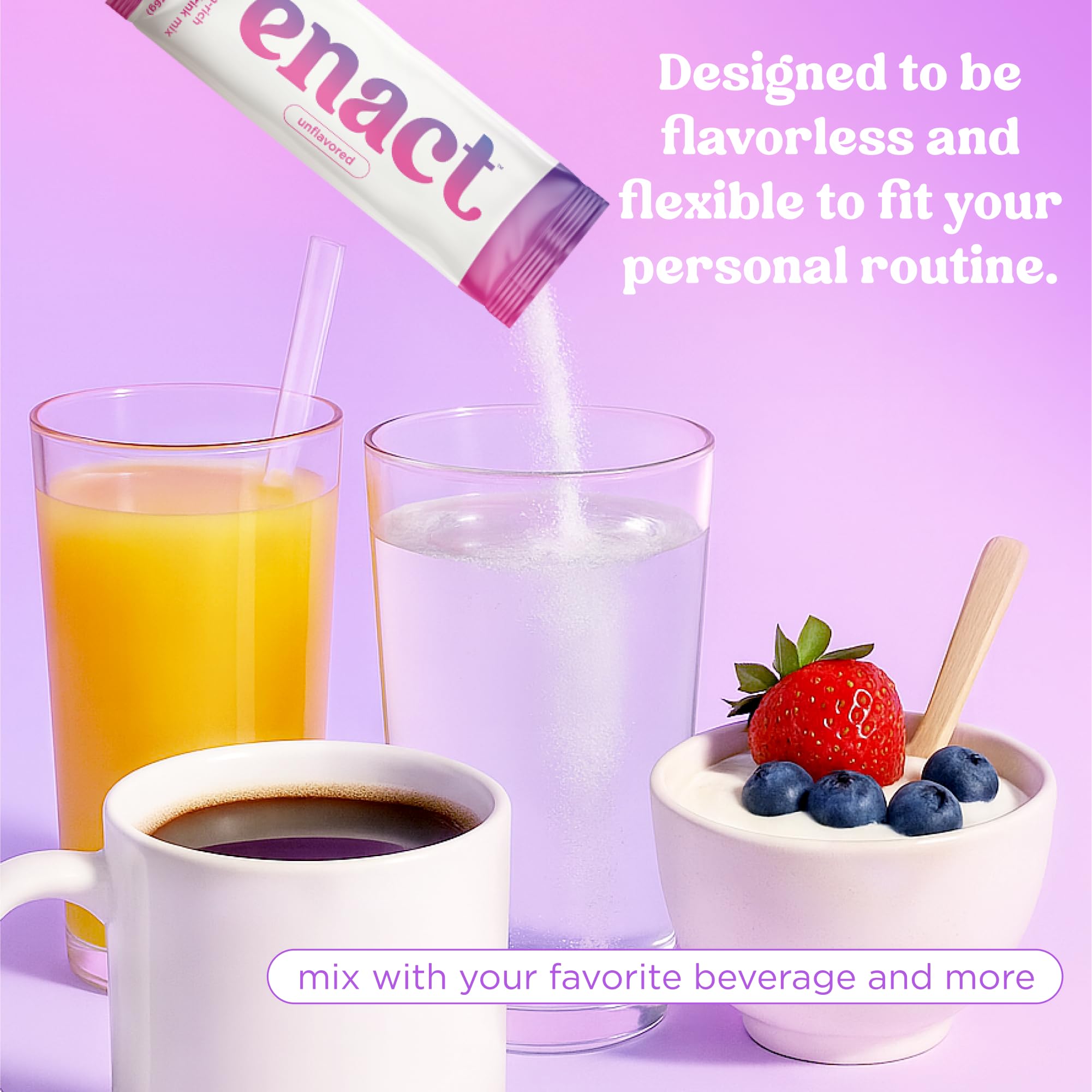 Enact Hydration vaso con mezcla disuelta para hidratación rápida