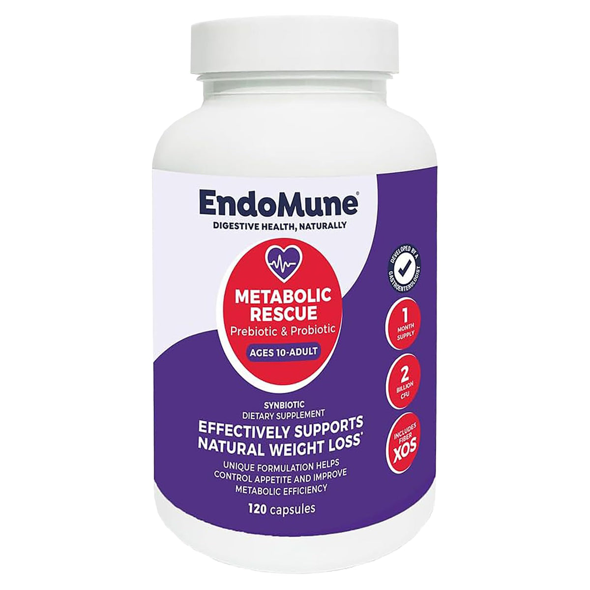 Endomune envase frontal con etiqueta legible y beneficios visibles