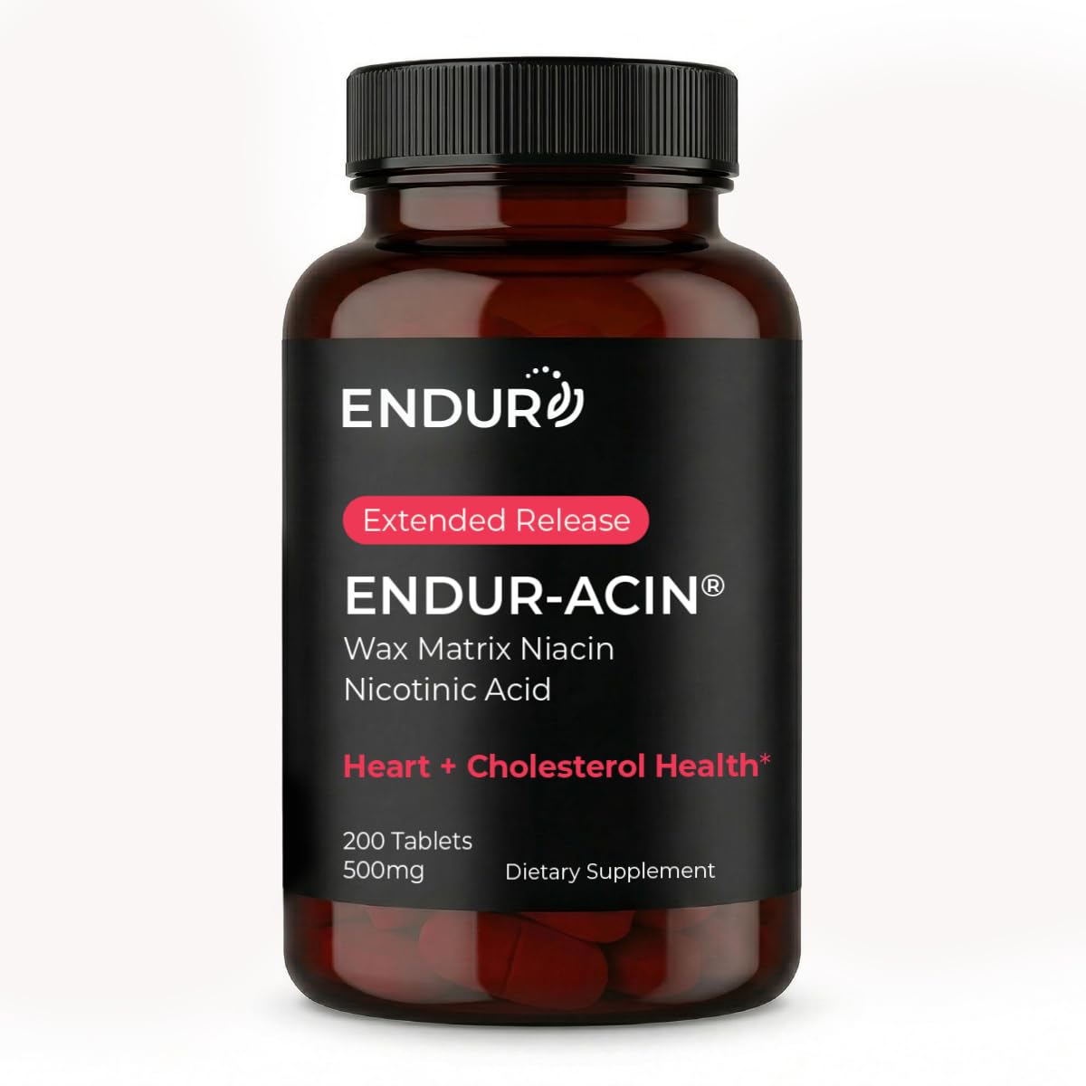 Endurance Products frasco delantero de ENDUR-ACIN mostrando la marca y presentación para confianza