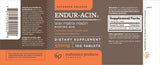 Endurance Products ENDUR-ACIN textura de la tableta resaltando fácil de tragar