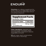 Endurance Products comparación de tamaño junto a moneda para referencia de escala y porción