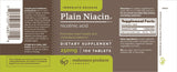 Endurance Products tableta de Niacin IR en primer plano, textura y tamaño fácil de tragar