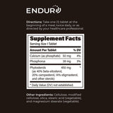 Endurance Products etiqueta con ingredientes y sin aditivos para transparencia
