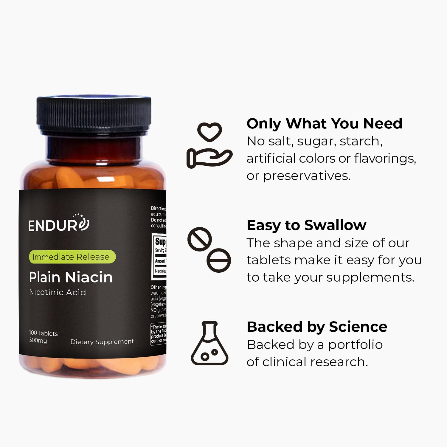 Endurance Products una tableta aislada sobre fondo blanco mostrando forma y pureza
