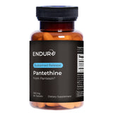 Endurance Products empaque frontal Endur Pantethine mostrando presentación clara y beneficios