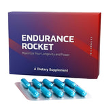 Endurance Rocket primer plano de cápsula mostrando textura y facilidad de ingestión