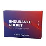 Endurance Rocket vista frontal del envase que destaca la fórmula extra strength y conveniencia